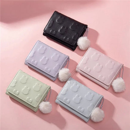 Embossed Bunny Pattern Wallets - The Mage's Emporium Kore Kawaii Kore Kawaii Shopify Collective Used English Japanese Style Comic Book