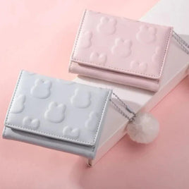 Embossed Bunny Pattern Wallets - The Mage's Emporium Kore Kawaii Kore Kawaii Shopify Collective Used English Japanese Style Comic Book