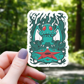 Cthulhu Monster Pentagram Sticker - 3"