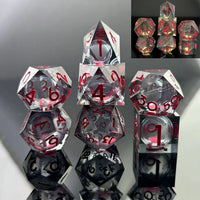 Sharp-Edged Glow in the Dark Liquid Core Dice
