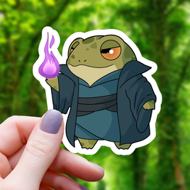 Dark Wizard Fireball Frog Sticker - 3"