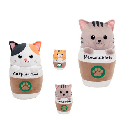 Fiesta: Catpurrcinos - 9 - Inch Cat Cup Plush - The Mage's Emporium Shumi Toys & Gifts Shopify Collective Shumi Toys & Gifts Used English Plush Japanese Style Comic Book