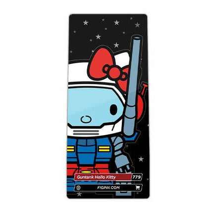 FiGPiN #779 - Gundam x Sanrio - Guntank Hello Kitty Enamel Pin - Limited Edition - The Mage's Emporium ToyShnip Shopify Collective ToyShnip Used English Brooches & Lapel Pins Japanese Style Comic Book
