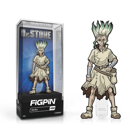 FiGPiN: Dr. Stone - Senku #486 - The Mage's Emporium Shumi Toys & Gifts Shopify Collective Shumi Toys & Gifts Used English FiGPiN Japanese Style Comic Book