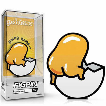 FiGPiN Enamel Pin - Gudetama Limited Edition - Select Figure(s) - The Mage's Emporium ToyShnip Shopify Collective ToyShnip Used English Brooches & Lapel Pins Japanese Style Comic Book