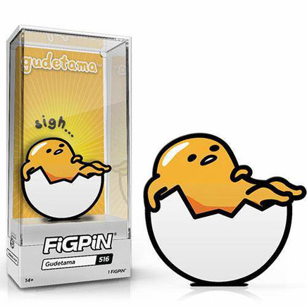 FiGPiN Enamel Pin - Gudetama Limited Edition - Select Figure(s) - The Mage's Emporium ToyShnip Shopify Collective ToyShnip Used English Brooches & Lapel Pins Japanese Style Comic Book
