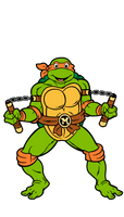 FiGPiN: Teenage Mutant Ninja Turtles - Michaelangelo #567 - The Mage's Emporium Shumi Toys & Gifts Shopify Collective Shumi Toys & Gifts Used English FiGPiN Japanese Style Comic Book