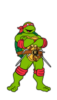 FiGPiN: Teenage Mutant Ninja Turtles - Raphael #569 - The Mage's Emporium Shumi Toys & Gifts Shopify Collective Shumi Toys & Gifts Used English FiGPiN Japanese Style Comic Book