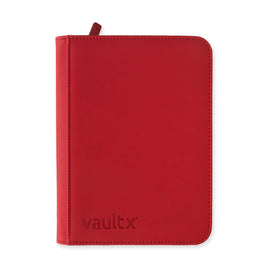 4 Pocket Exo-Tec Zip Binder : Fire Red