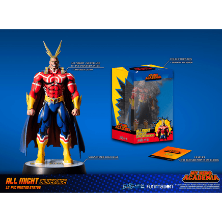 First 4 Figures: My Hero Academia - All Might Silver Age 11 - Inch PVC Statue - The Mage's Emporium Shumi Toys & Gifts Shopify Collective Shumi Toys & Gifts Used English Statue Japanese Style Comic Book