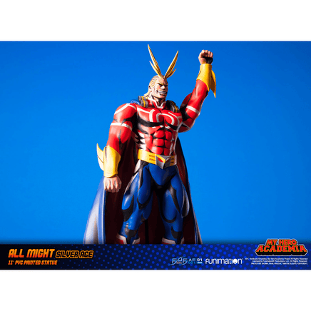 First 4 Figures: My Hero Academia - All Might Silver Age 11 - Inch PVC Statue - The Mage's Emporium Shumi Toys & Gifts Shopify Collective Shumi Toys & Gifts Used English Statue Japanese Style Comic Book