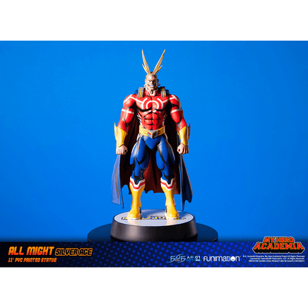 First 4 Figures: My Hero Academia - All Might Silver Age 11 - Inch PVC Statue - The Mage's Emporium Shumi Toys & Gifts Shopify Collective Shumi Toys & Gifts Used English Statue Japanese Style Comic Book