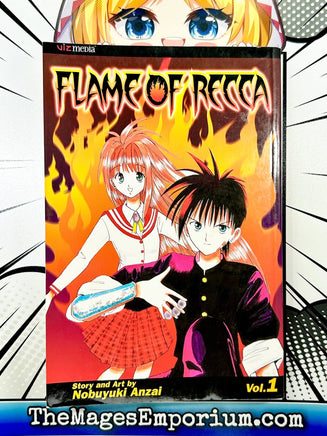 Flame of Recca Vol 1 - The Mage's Emporium Viz Media 2408 BackInStock Used English Manga Japanese Style Comic Book