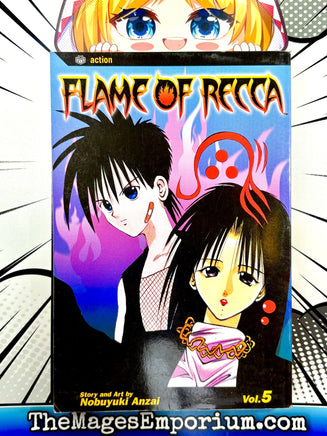 Flame of Recca Vol 5 - The Mage's Emporium Viz Media outofstock Used English Manga Japanese Style Comic Book