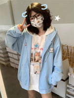 Fleece Zip Up Hoodie - The Mage's Emporium Kore Kawaii Kore Kawaii Shopify Collective Used English Japanese Style Comic Book