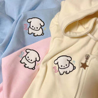 Fleece Zip Up Hoodie - The Mage's Emporium Kore Kawaii Kore Kawaii Shopify Collective Used English Japanese Style Comic Book
