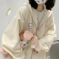 Fleece Zip Up Hoodie - The Mage's Emporium Kore Kawaii Kore Kawaii Shopify Collective Used English Japanese Style Comic Book