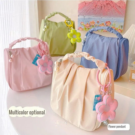 Flower Pendant Makeup Bag - The Mage's Emporium Kore Kawaii Kore Kawaii Shopify Collective Used English Japanese Style Comic Book