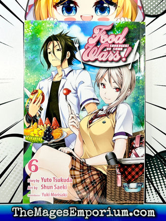 Food Wars Vol 6 - The Mage's Emporium Viz Media 2404 bis2 copydes Used English Manga Japanese Style Comic Book