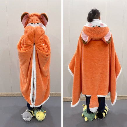 Fox Blanket Hoodie - The Mage's Emporium Kore Kawaii Kore Kawaii Shopify Collective Used English Japanese Style Comic Book