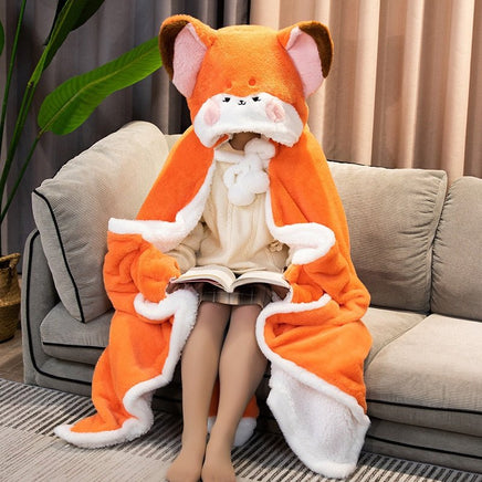 Fox Blanket Hoodie - The Mage's Emporium Kore Kawaii Kore Kawaii Shopify Collective Used English Japanese Style Comic Book