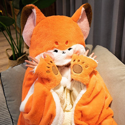 Fox Blanket Hoodie - The Mage's Emporium Kore Kawaii Kore Kawaii Shopify Collective Used English Japanese Style Comic Book