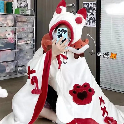 Fox Hoodie Cloak - The Mage's Emporium Kore Kawaii Kore Kawaii Shopify Collective Used English Japanese Style Comic Book