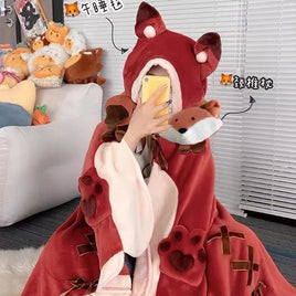 Fox Hoodie Cloak - The Mage's Emporium Kore Kawaii Kore Kawaii Shopify Collective Used English Japanese Style Comic Book