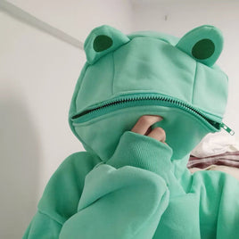 Frog Hoodie - The Mage's Emporium Kore Kawaii Kore Kawaii Shopify Collective Used English Japanese Style Comic Book