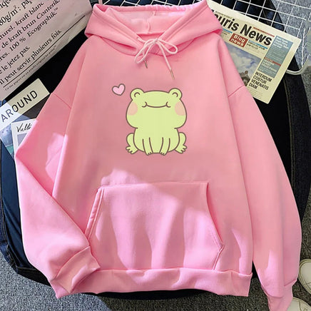 Froggy Love Hoodie - The Mage's Emporium Kore Kawaii Kore Kawaii Shopify Collective Used English Japanese Style Comic Book