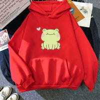Froggy Love Hoodie - The Mage's Emporium Kore Kawaii Kore Kawaii Shopify Collective Used English Japanese Style Comic Book