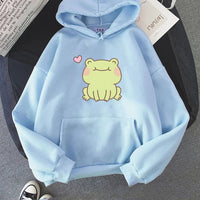 Froggy Love Hoodie - The Mage's Emporium Kore Kawaii Kore Kawaii Shopify Collective Used English Japanese Style Comic Book
