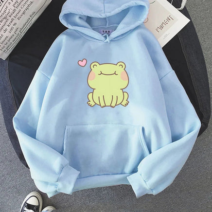 Froggy Love Hoodie - The Mage's Emporium Kore Kawaii Kore Kawaii Shopify Collective Used English Japanese Style Comic Book