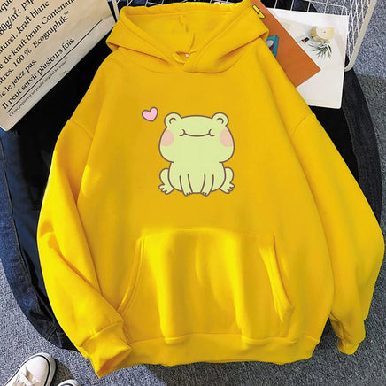 Froggy Love Hoodie - The Mage's Emporium Kore Kawaii Kore Kawaii Shopify Collective Used English Japanese Style Comic Book