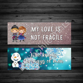 Frozen II Double Sided Bookmark - The Mage's Emporium White Rose Books & More Shopify Collective White Rose Books & More Used English Bookmark Japanese Style Comic Book
