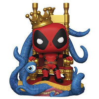 Funko 724 - Marvel Heroes - King Deadpool on Throne Deluxe Pop! Vinyl Bobble Head - PX - The Mage's Emporium ToyShnip Shopify Collective ToyShnip Used English Action Figure Japanese Style Comic Book