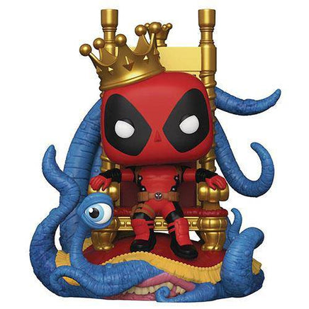Funko 724 - Marvel Heroes - King Deadpool on Throne Deluxe Pop! Vinyl Bobble Head - PX - The Mage's Emporium ToyShnip Shopify Collective ToyShnip Used English Action Figure Japanese Style Comic Book