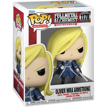 Funko POP 1178 Fullmetal Alchemist: Brotherhood Olivier Mira Armstrong with Sword Pop! Vinyl Figure - The Mage's Emporium Super Anime Store Shopify Collective Super Anime Store Used English Figures Japanese Style Comic Book