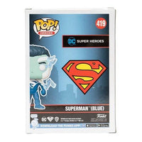 Funko Pop! 419 Heroes - Superman (Blue) Vinyl Figure - 2021 Convention Exclusive - The Mage's Emporium ToyShnip Shopify Collective ToyShnip Used English Action Figure Japanese Style Comic Book