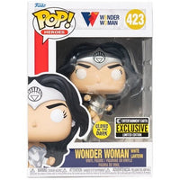 Funko Pop! 423 DC Wonder Woman 80th Anniversary White Lantern Glow - in - the - Dark Vinyl Figure - Entertainment Earth Exclusive - The Mage's Emporium ToyShnip Shopify Collective ToyShnip Used English Action Figure Japanese Style Comic Book