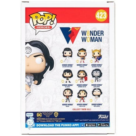 Funko Pop! 423 DC Wonder Woman 80th Anniversary White Lantern Glow - in - the - Dark Vinyl Figure - Entertainment Earth Exclusive - The Mage's Emporium ToyShnip Shopify Collective ToyShnip Used English Action Figure Japanese Style Comic Book