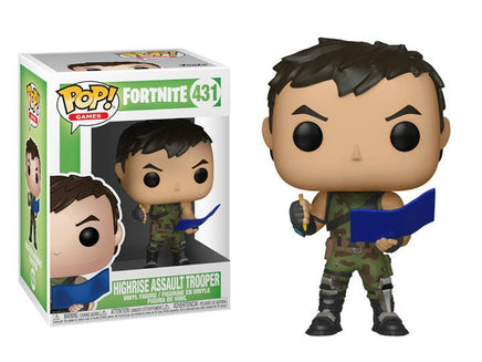 Funko POP 431: Fortnite S1 - Highrise Assault Trooper Figure - The Mage's Emporium Super Anime Store Shopify Collective Super Anime Store Used English Figures Japanese Style Comic Book