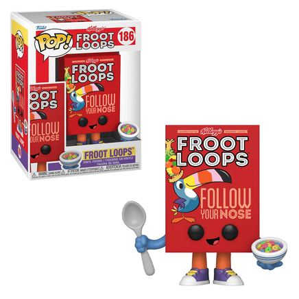 Funko POP! Ad Icons: Kelloggs - Froot Loops Cereal Box Vinyl Figure #186 - The Mage's Emporium Shumi Toys & Gifts Shopify Collective Shumi Toys & Gifts Used English POP! Vinyl Japanese Style Comic Book
