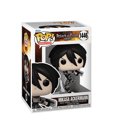 Funko POP! Attack on Titan: Final Season - Mikasa Ackerman Vinyl Figure #1446 - The Mage's Emporium Shumi Toys & Gifts Shopify Collective Shumi Toys & Gifts Used English POP! Vinyl Japanese Style Comic Book