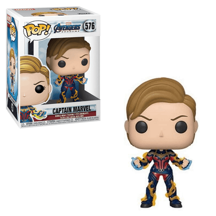 Funko POP! Avengers: Endgame - Captain Marvel with New Hair Vinyl Figure #576 - The Mage's Emporium Shumi Toys & Gifts Shopify Collective Shumi Toys & Gifts Used English POP! Vinyl Japanese Style Comic Book