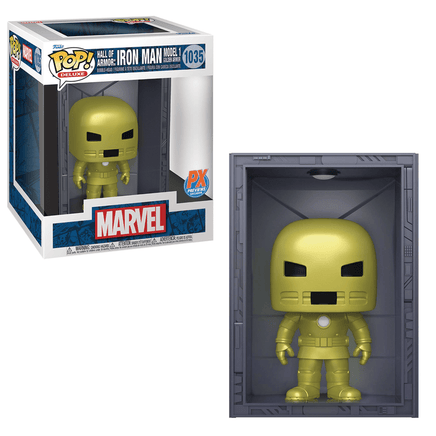 Funko POP! Deluxe: Marvel Hall of Armor - Iron Man (Model 1: Golden Armor) Vinyl Figure #1035 Previews Exclusive (PX) - The Mage's Emporium Shumi Toys & Gifts Shopify Collective Shumi Toys & Gifts Used English Exclusives Japanese Style Comic Book