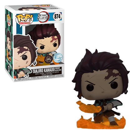 Funko POP! Demon Slayer: Kimetsu no Yaiba - Tanjiro Kamado (Hinokami Kagura Dance) Vinyl Figure #874 Special Edition Exclusive - The Mage's Emporium Shumi Toys & Gifts Shopify Collective Shumi Toys & Gifts Used English Exclusives Japanese Style Comic Book
