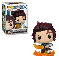 Funko POP! Demon Slayer: Kimetsu no Yaiba - Tanjiro Kamado (Hinokami Kagura Dance) Vinyl Figure #874 Special Edition Exclusive - The Mage's Emporium Shumi Toys & Gifts Shopify Collective Shumi Toys & Gifts Used English Exclusives Japanese Style Comic Book