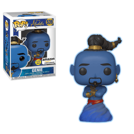 Funko POP! Disney: Aladdin - Genie (Glows in the Dark) Vinyl Figure #539 Amazon Exclusive (NOT 100% MINT) - The Mage's Emporium Shumi Toys & Gifts Shopify Collective Shumi Toys & Gifts Used English Exclusives Japanese Style Comic Book