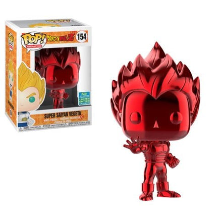 Funko POP! Dragon Ball Z - Super Saiyan Vegeta (Red Chrome) Vinyl Figure #154 2019 Summer Convention Exclusive - The Mage's Emporium Shumi Toys & Gifts Shopify Collective Shumi Toys & Gifts Used English Exclusives Japanese Style Comic Book
